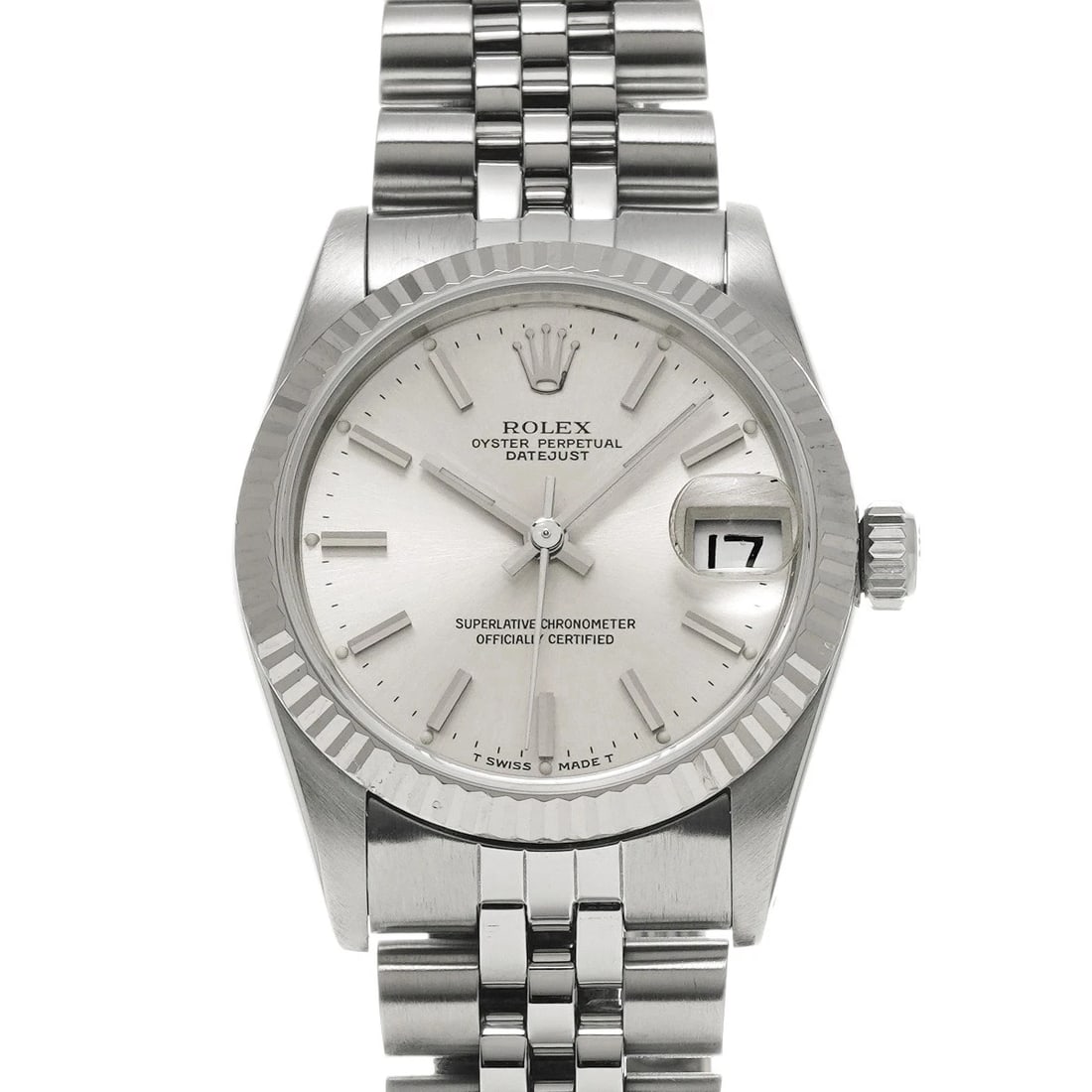 ROLEX DATEJUST SILVER WATCH: ROLEX Datejust Silver Watch Brand: ROLEX Type/Style: Wristwatch Material: Band Material Stainless steel, Case Material Stainless steel Color: Dial Color Silver Size: Case Size H/about 30mm W/about
