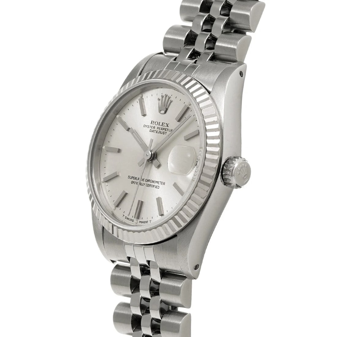 ROLEX DATEJUST SILVER WATCH - 2