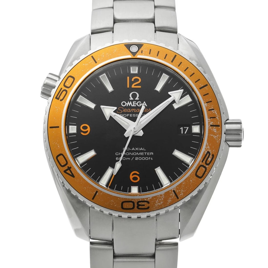 OMEGA SEAMASTER PLANET OCEAN CO-AXIAL BLACK WATCH: OMEGA Seamaster Planet Ocean Co-axial black Watch Brand: OMEGA Type/Style: Wristwatch Material: Band Material Stainless steel, Case Material Stainless steel Color: Dial Color black Size: Case Size
