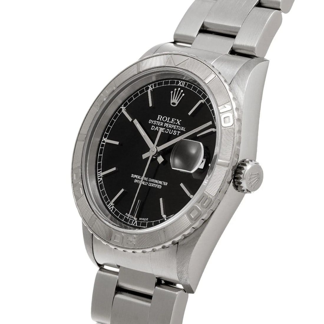 ROLEX DATEJUST THUNDERBIRD BLACK WATCH - 2