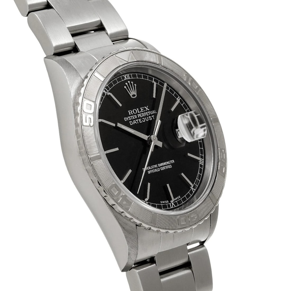 ROLEX DATEJUST THUNDERBIRD BLACK WATCH - 3