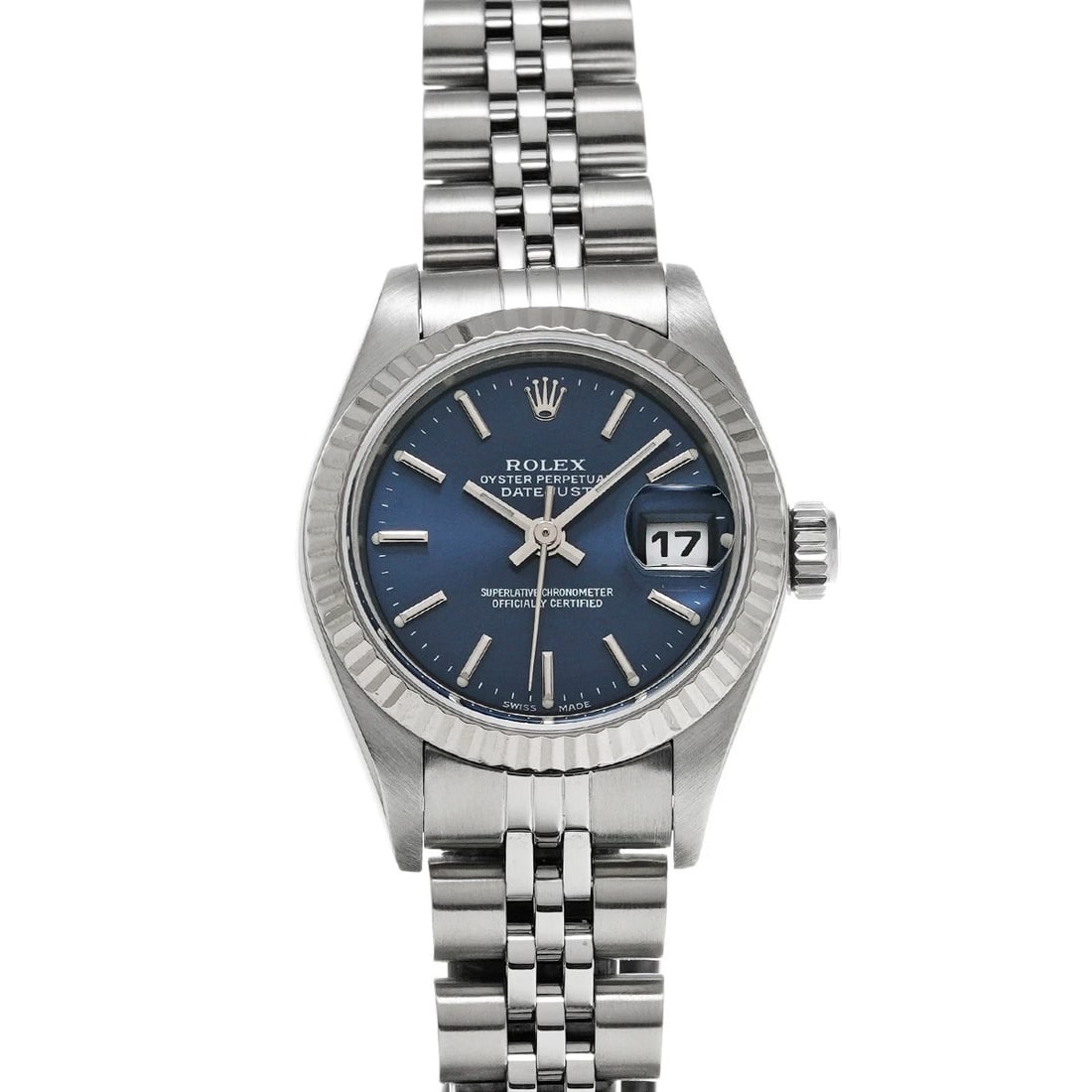 ROLEX DATEJUST 26 BLUE WATCH: ROLEX Datejust 26 blue Watch Brand: ROLEX Type/Style: Wristwatch Material: Band Material Stainless steel, Case Material Stainless steel Color: Dial Color blue Size: Case Size H/about 26mm W/about