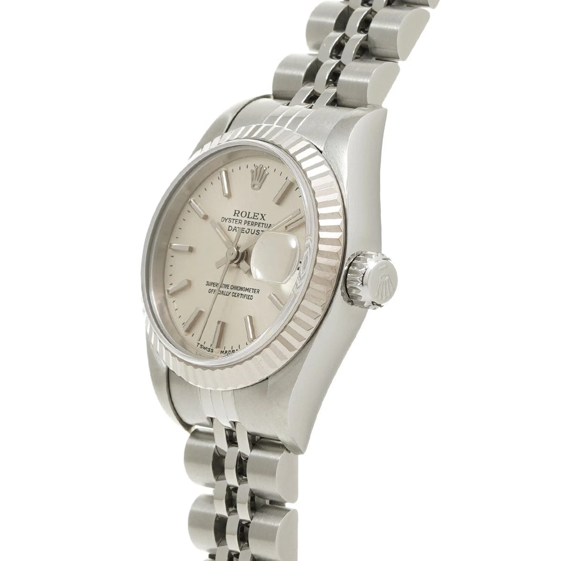 ROLEX DATEJUST SILVER WATCH - 2