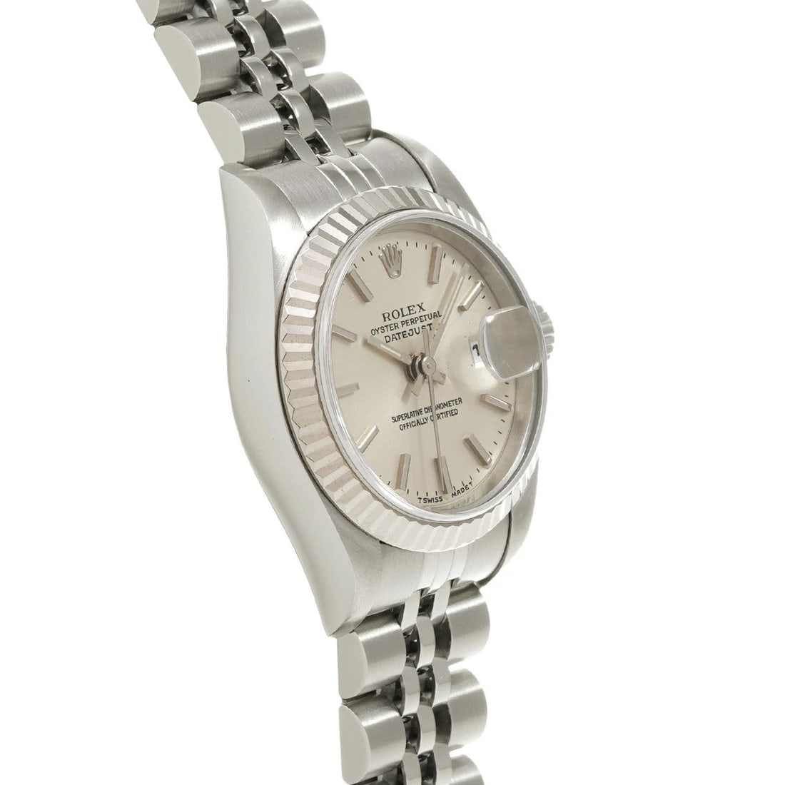 ROLEX DATEJUST SILVER WATCH - 3
