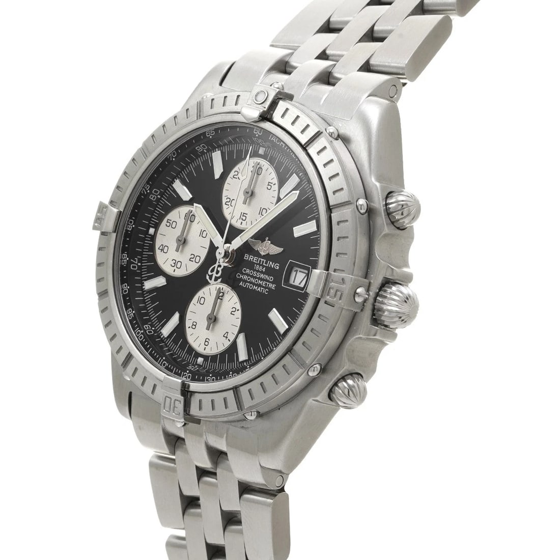 BREITLING CROSSWIND BLACK/SILVER WATCH - 2