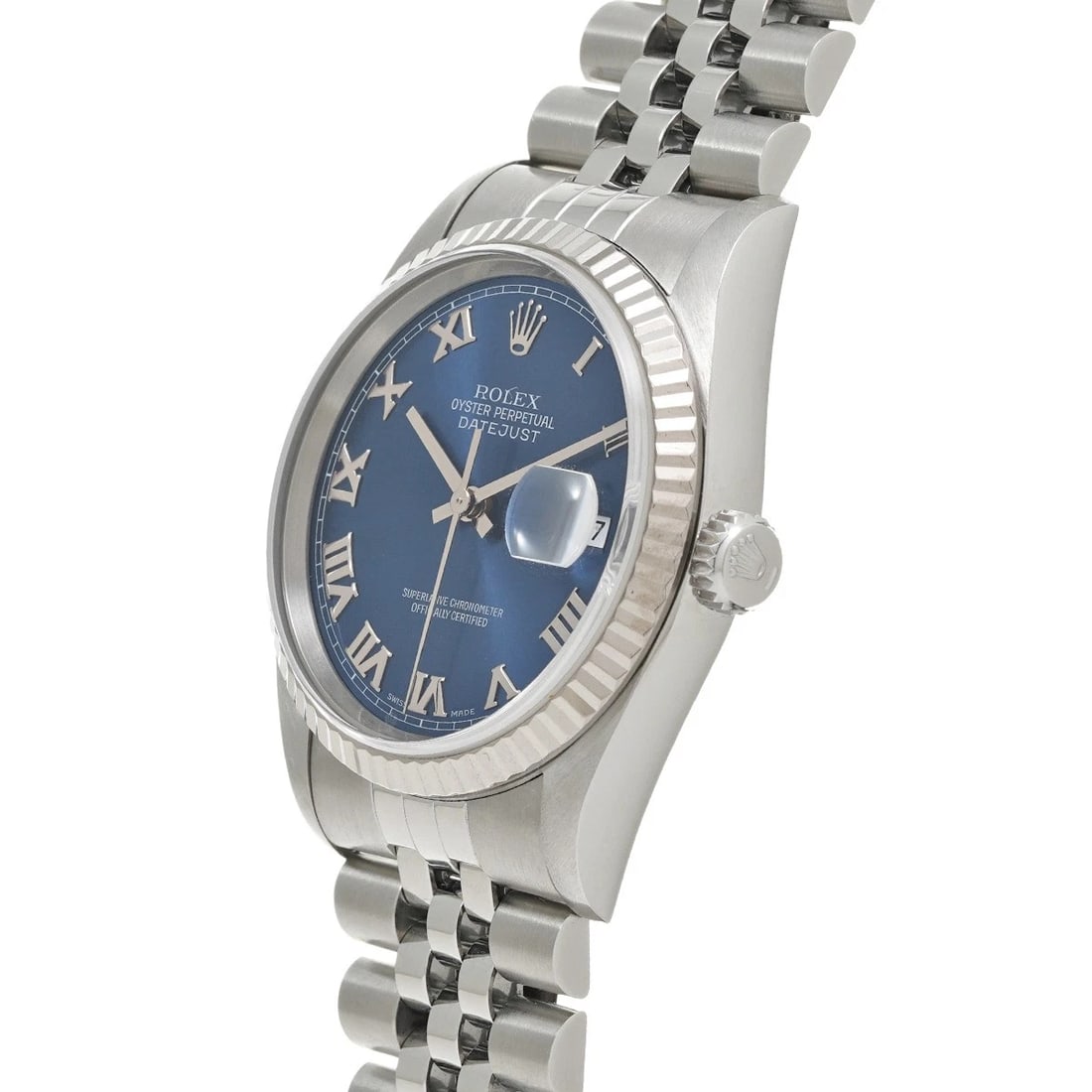 ROLEX DATEJUST BLUE WATCH - 2