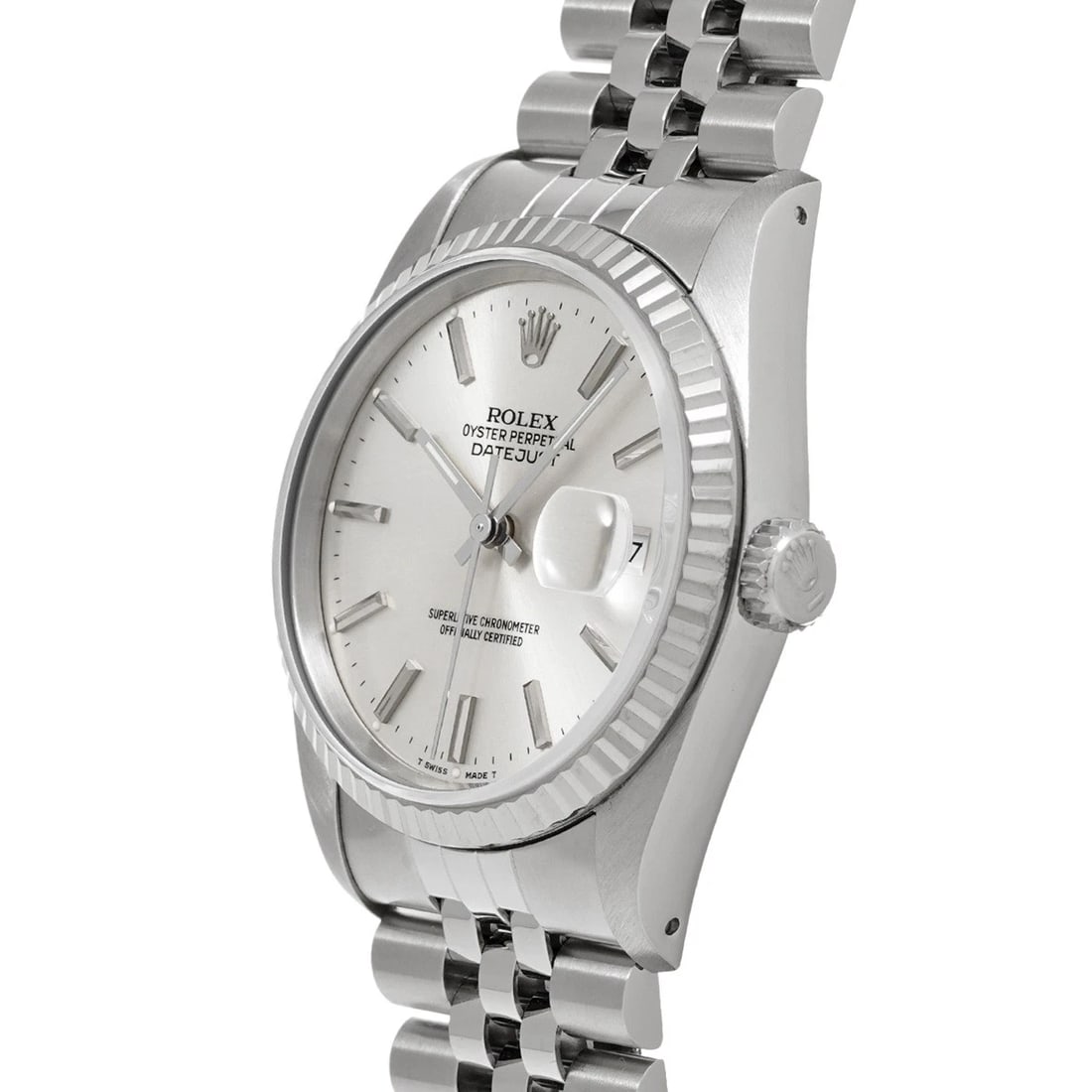 ROLEX DATEJUST 36 SILVER WATCH - 2