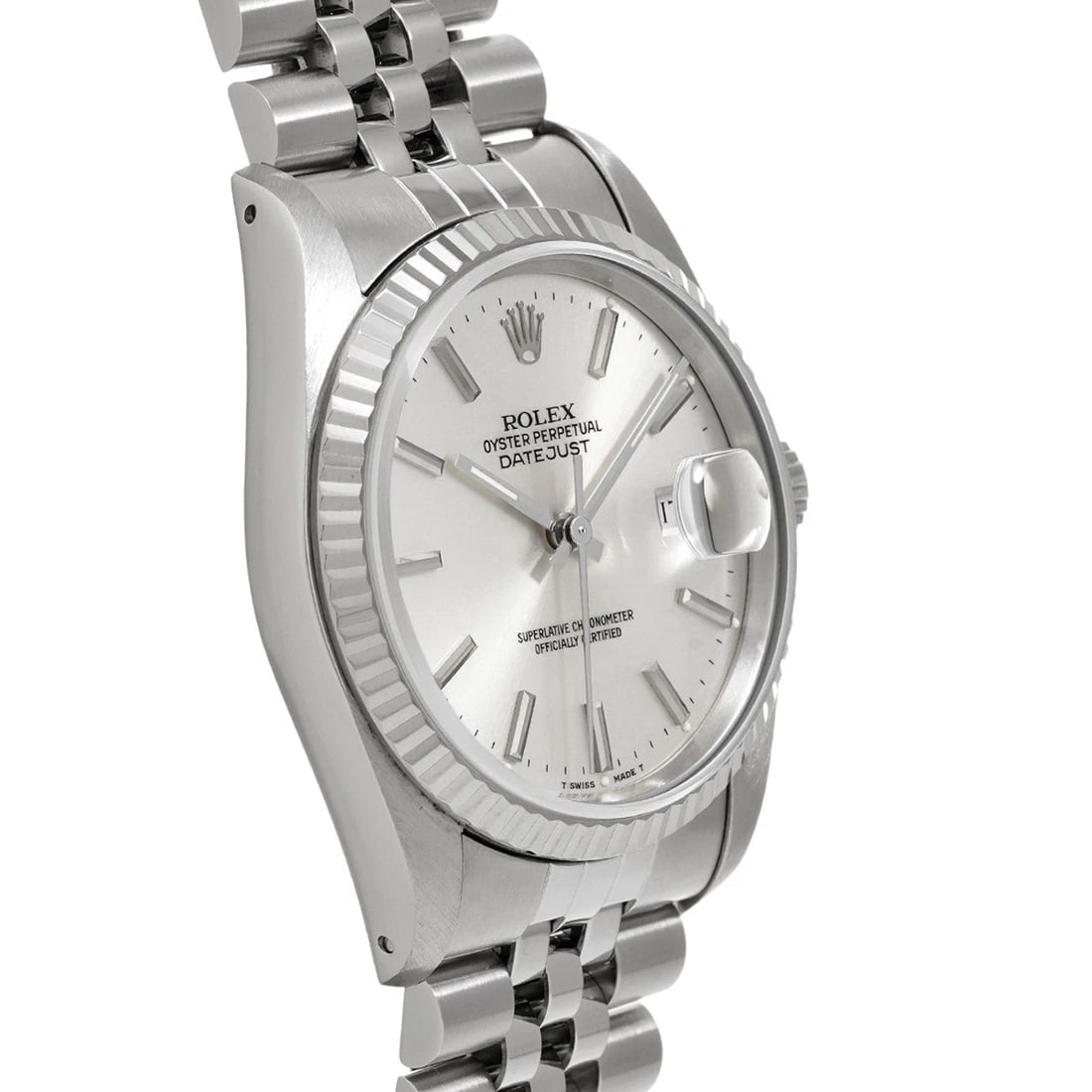 ROLEX DATEJUST 36 SILVER WATCH - 3