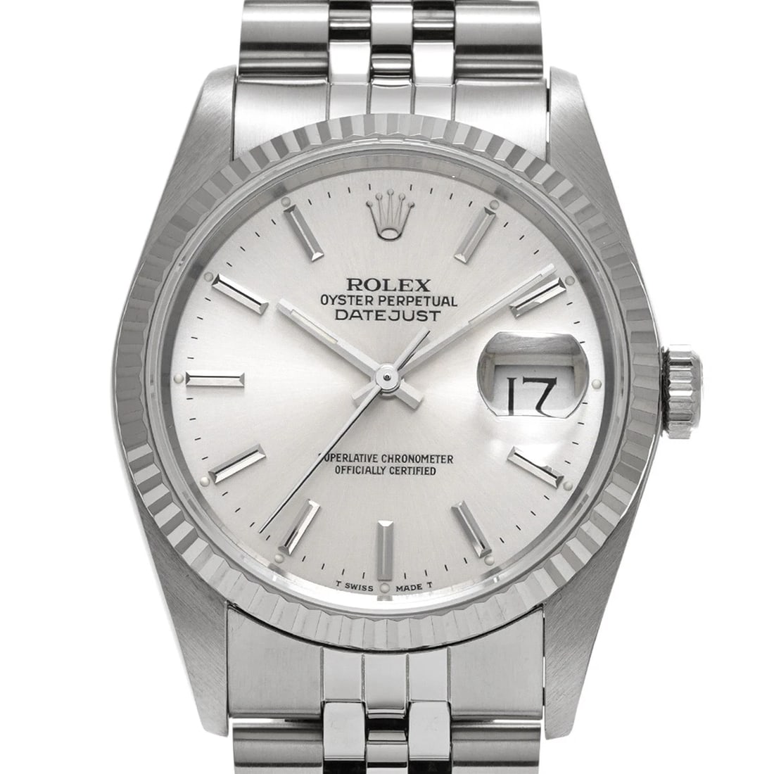 ROLEX DATEJUST 36 SILVER WATCH - 4