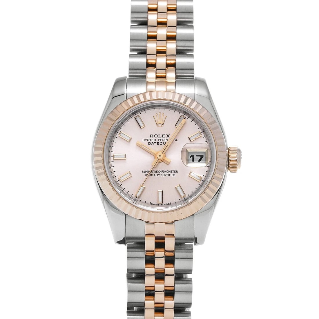 ROLEX DATEJUST PINK WATCH: ROLEX Datejust pink Watch Brand: ROLEX Type/Style: Wristwatch Material: Band Material Stainless steel/Everrose gold, Case Material Stainless steel Color: Dial Color pink Size: Case Size H/about 26mm