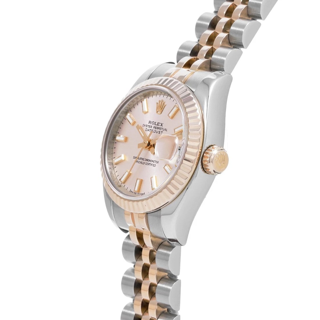 ROLEX DATEJUST PINK WATCH - 2