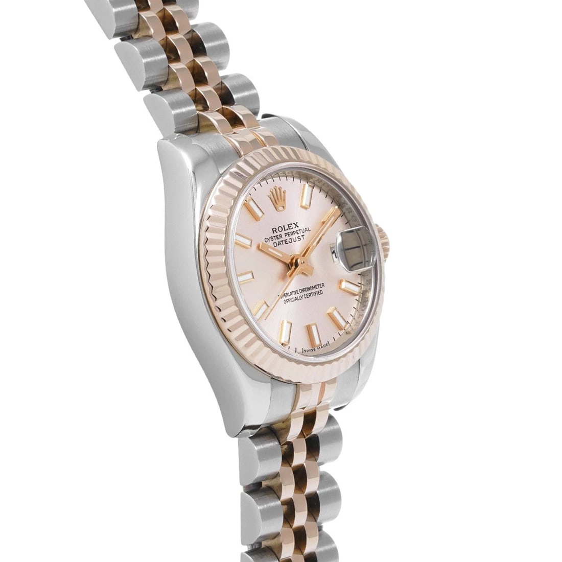 ROLEX DATEJUST PINK WATCH - 3