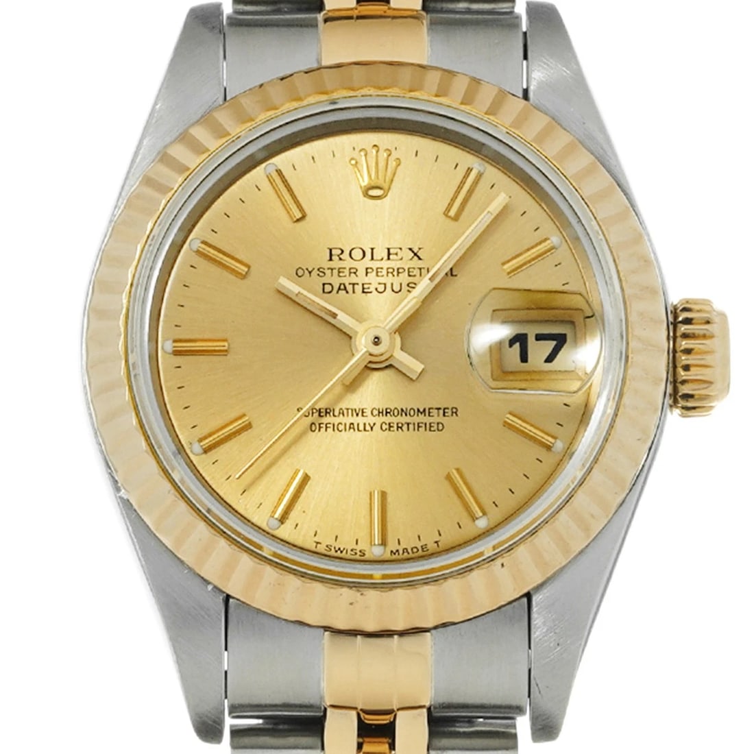 ROLEX DATEJUST 26 CHAMPAGNE WATCH - 4
