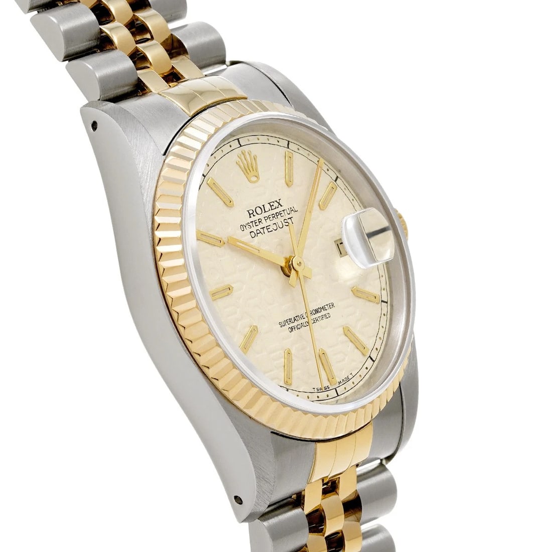 ROLEX DATEJUST IVORY COMPUTER WATCH - 3