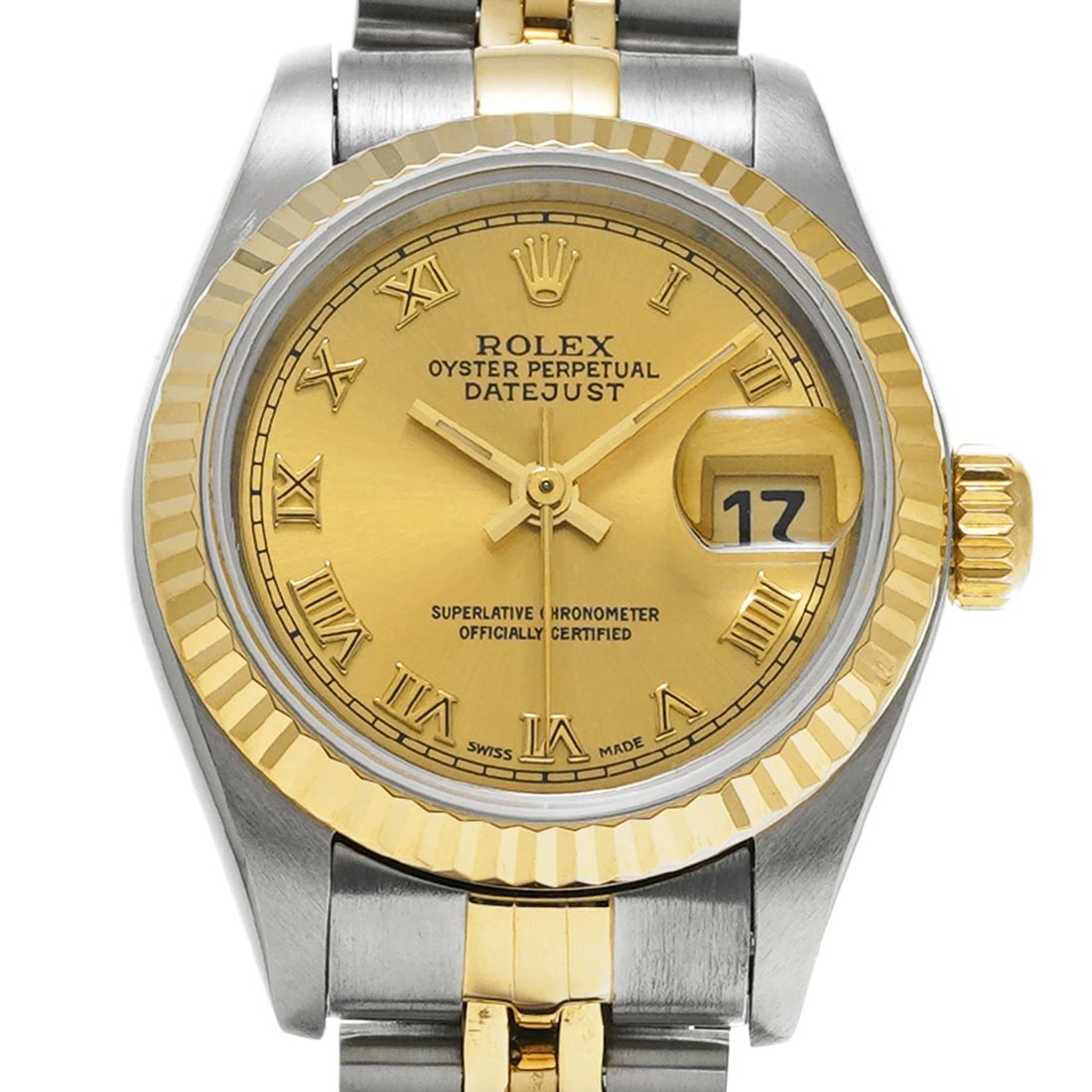 ROLEX DATEJUST CHAMPAGNE WATCH - 4