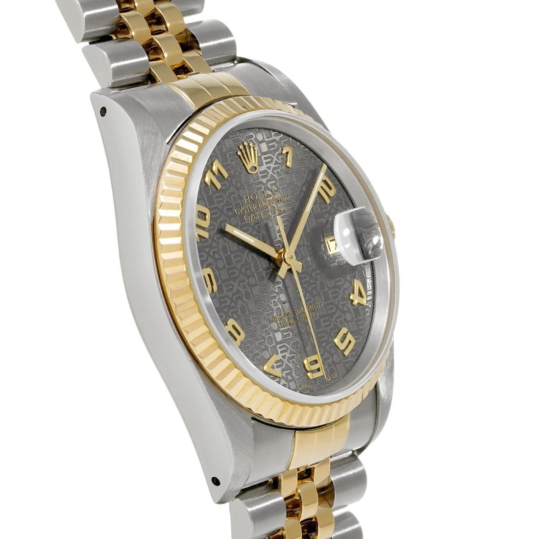 ROLEX DATEJUST BLACK COMPUTER WATCH - 3
