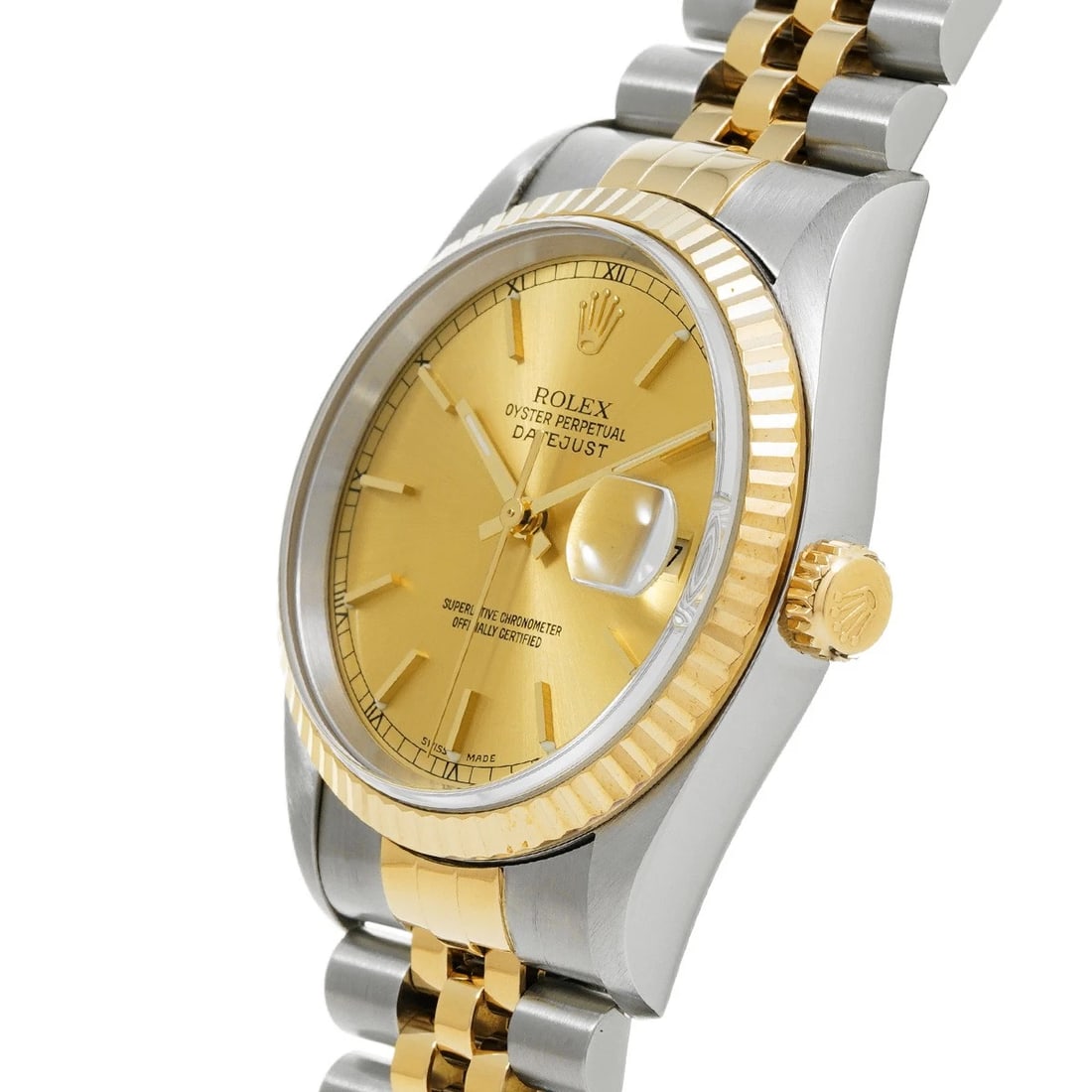 ROLEX DATEJUST CHAMPAGNE WATCH - 2