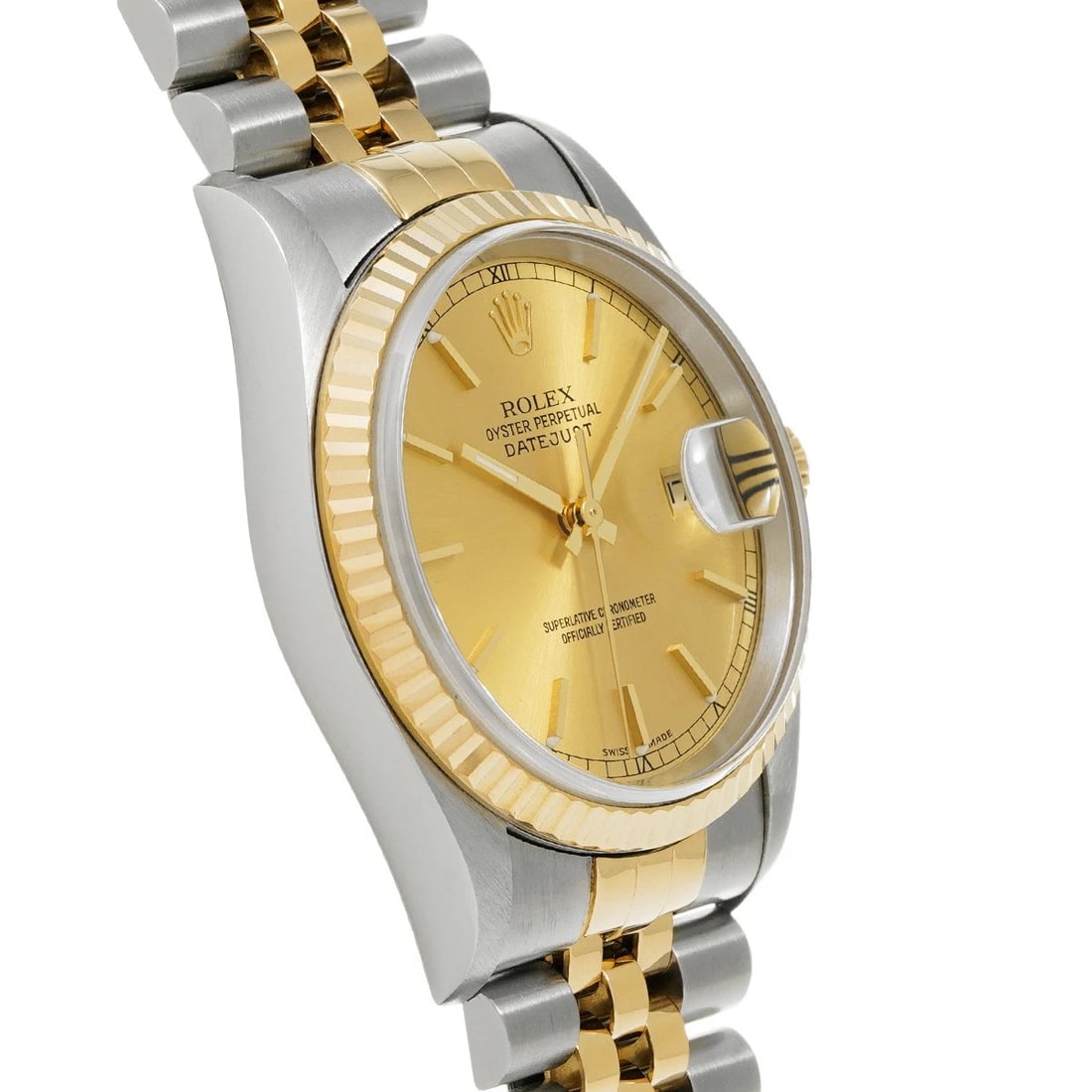 ROLEX DATEJUST CHAMPAGNE WATCH - 3