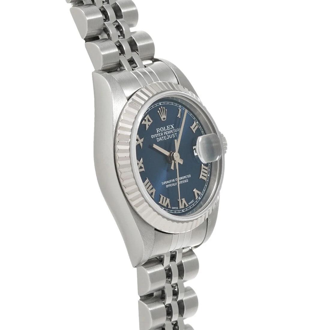 ROLEX DATEJUST BLUE WATCH - 3