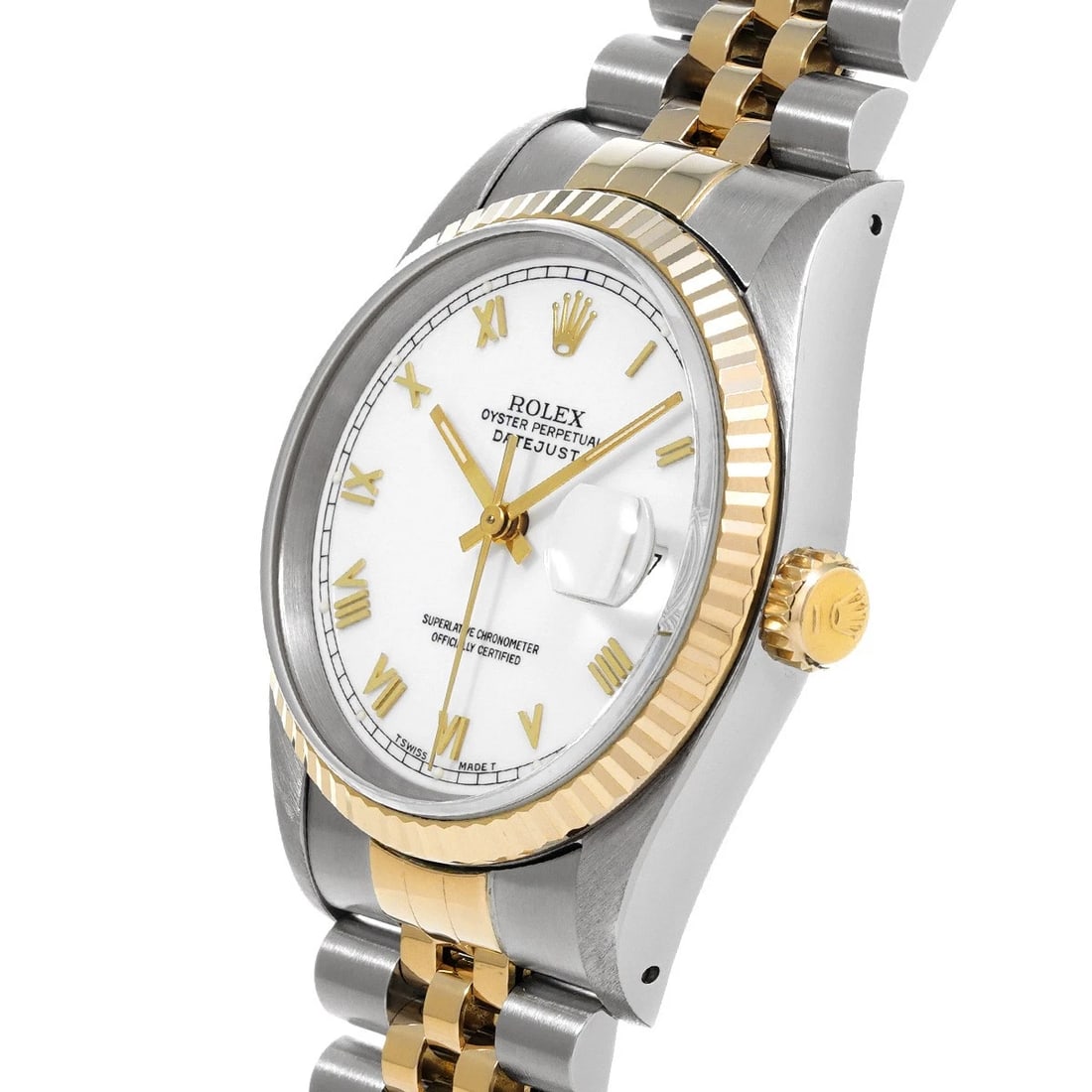 ROLEX DATEJUST 36 WHITE WATCH - 2