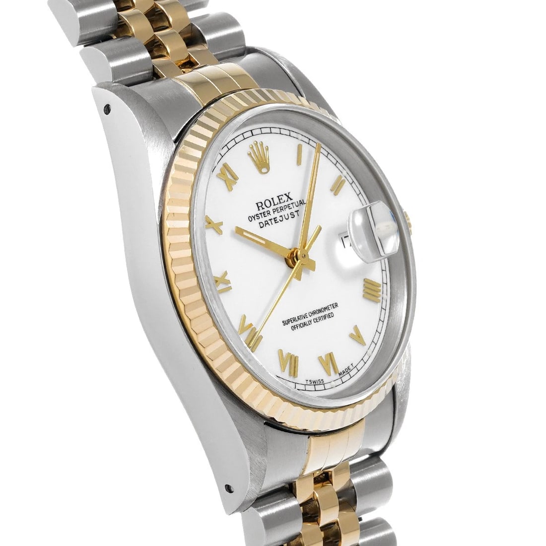 ROLEX DATEJUST 36 WHITE WATCH - 3