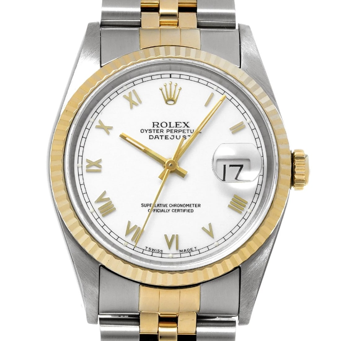 ROLEX DATEJUST 36 WHITE WATCH - 4