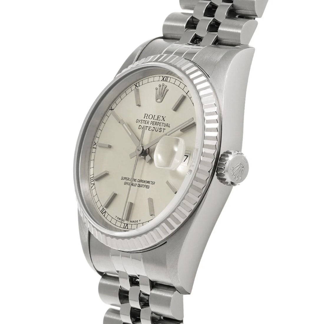 ROLEX DATEJUST SILVER WATCH - 2