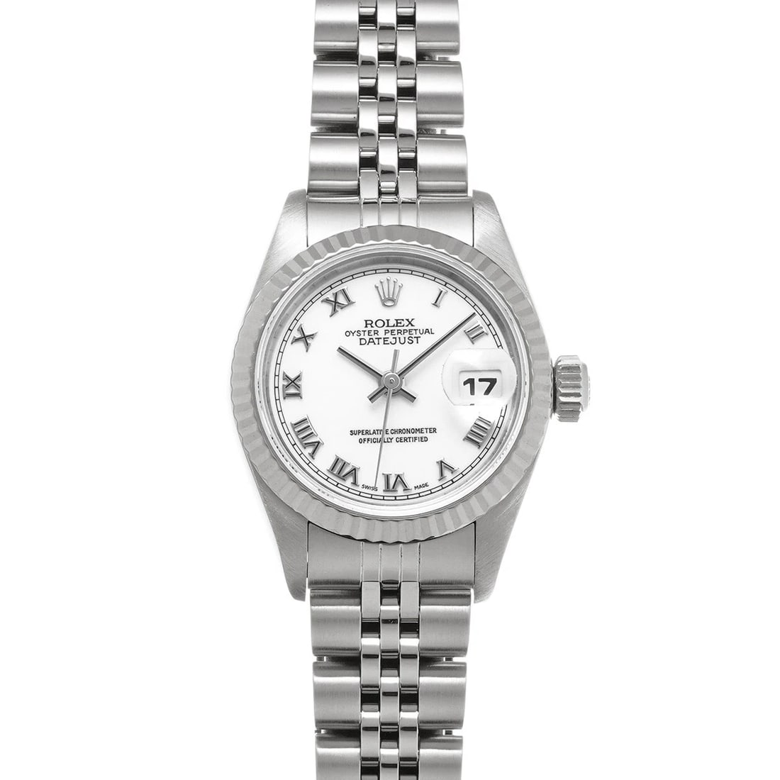 ROLEX DATEJUST WHITE WATCH: ROLEX Datejust white Watch Brand: ROLEX Type/Style: Wristwatch Material: Band Material Stainless steel, Case Material Stainless steel Color: Dial Color white Size: Case Size H/about 26mm W/about 26mm