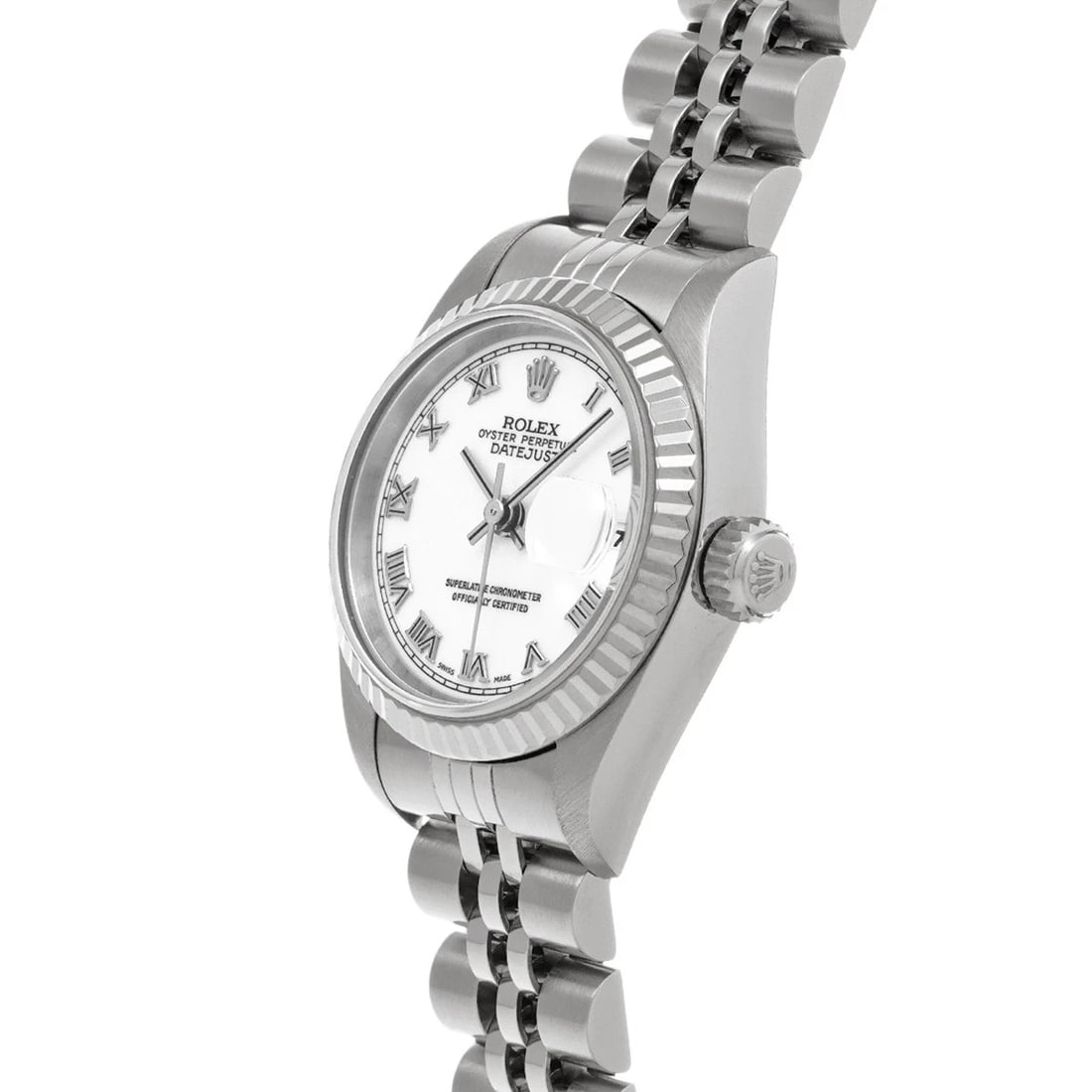 ROLEX DATEJUST WHITE WATCH - 2