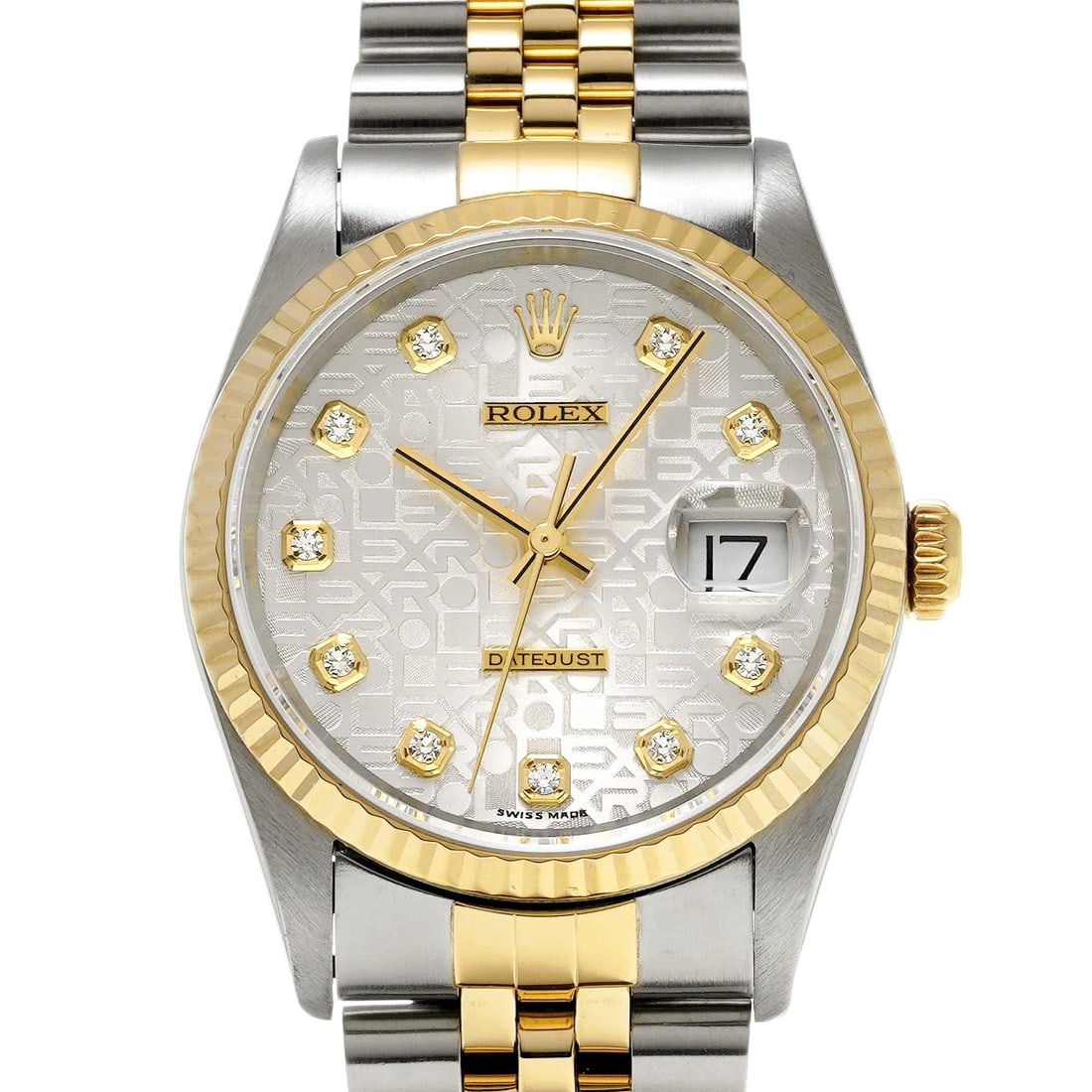 ROLEX DATEJUST SILVER COMPUTER/DIAMOND WATCH: ROLEX Datejust Silver computer/diamond Watch Brand: ROLEX Type/Style: Wristwatch Material: Band Material Stainless steel/Yellow Gold, Case Material Stainless steel Color: Dial Color Silver computer