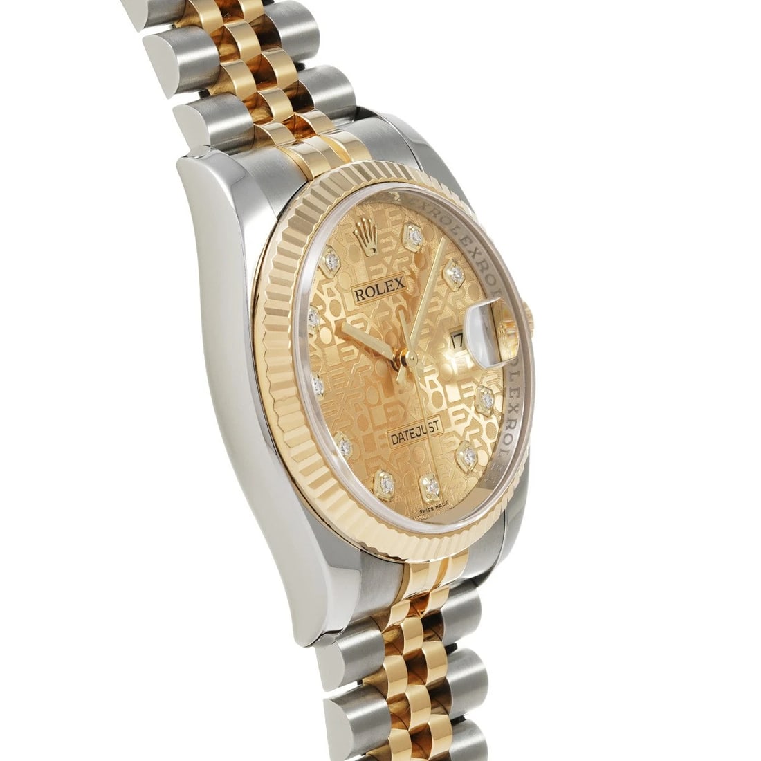 ROLEX DATEJUST CHAMPAGNE COMPUTER/DIAMOND WATCH - 3