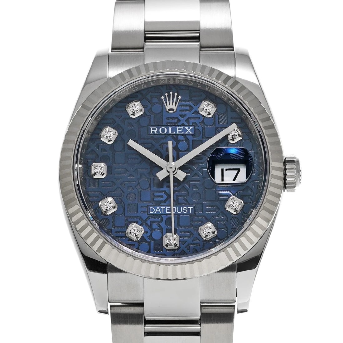 ROLEX DATEJUST 36 BLUE COMPUTER/DIAMOND WATCH: ROLEX Datejust 36 Blue computer/diamond Watch Brand: ROLEX Type/Style: Wristwatch Material: Band Material Stainless steel, Case Material Stainless steel Color: Dial Color Blue computer Size: Case