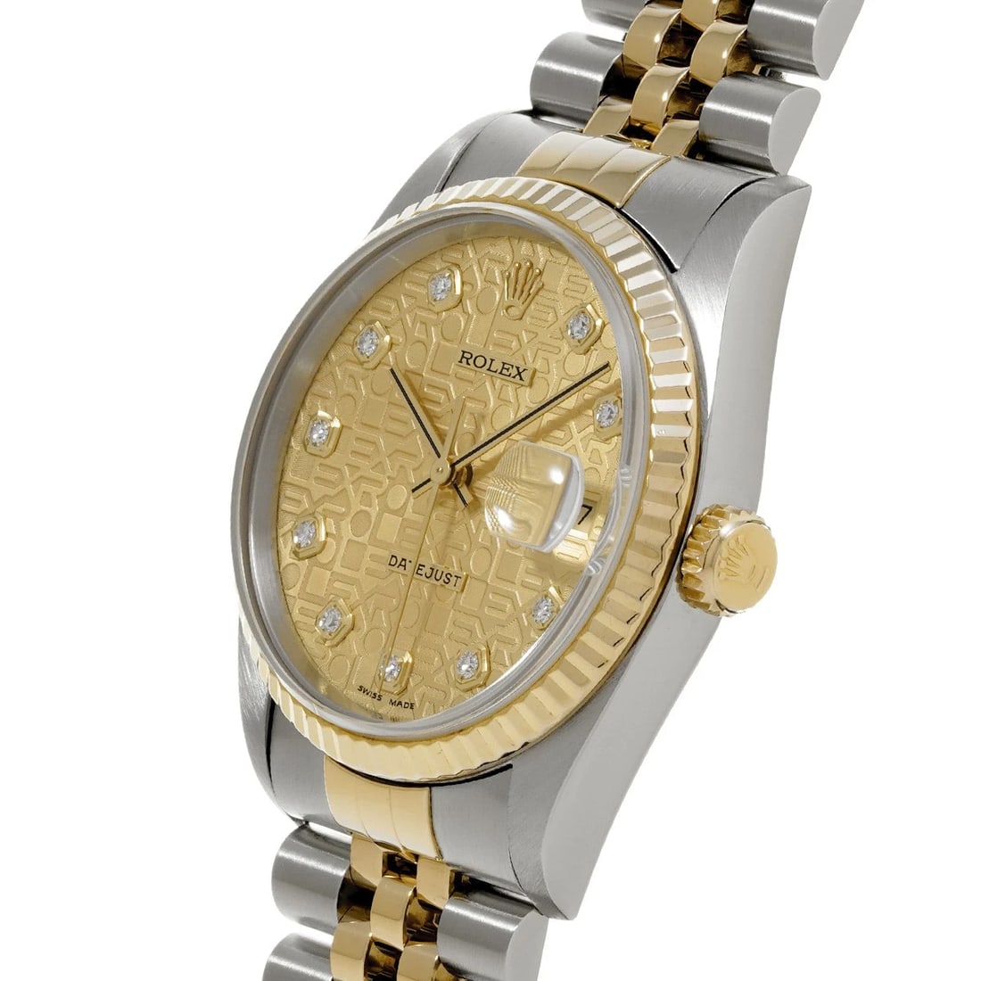 ROLEX DATEJUST CHAMPAGNE COMPUTER/DIAMOND WATCH - 2