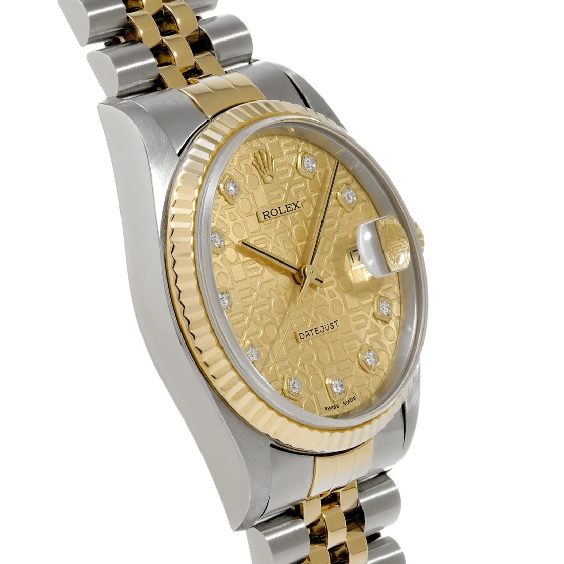 ROLEX DATEJUST CHAMPAGNE COMPUTER/DIAMOND WATCH - 3