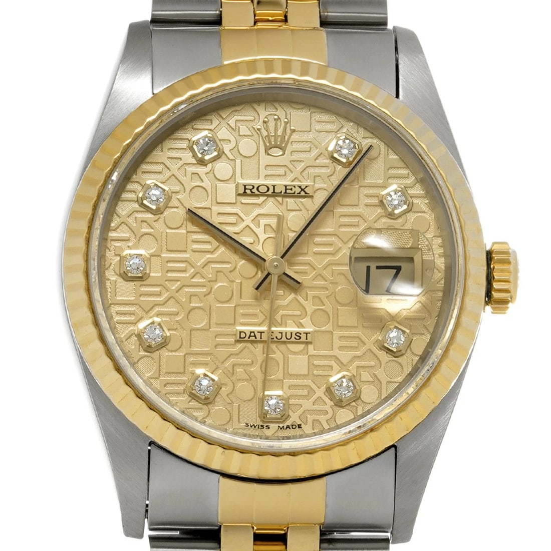 ROLEX DATEJUST CHAMPAGNE COMPUTER/DIAMOND WATCH - 4