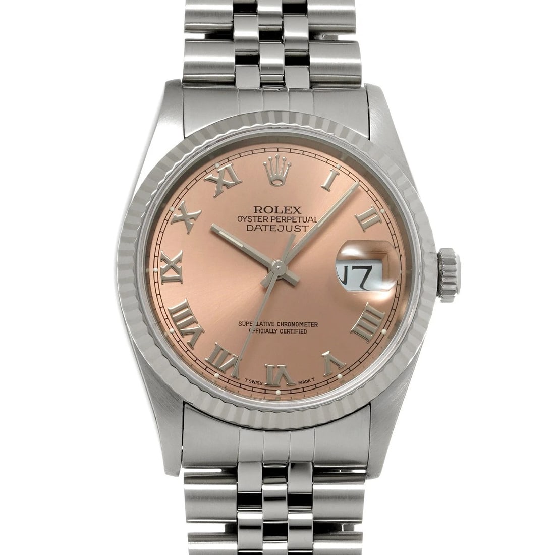 ROLEX DATEJUST 36 PINK WATCH: ROLEX Datejust 36 pink Watch Brand: ROLEX Type/Style: Wristwatch Material: Band Material Stainless steel, Case Material Stainless steel Color: Dial Color pink Size: Case Size H/about 36mm W/about