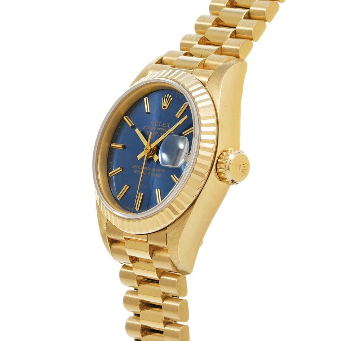 ROLEX DATEJUST BLUE WATCH - 2