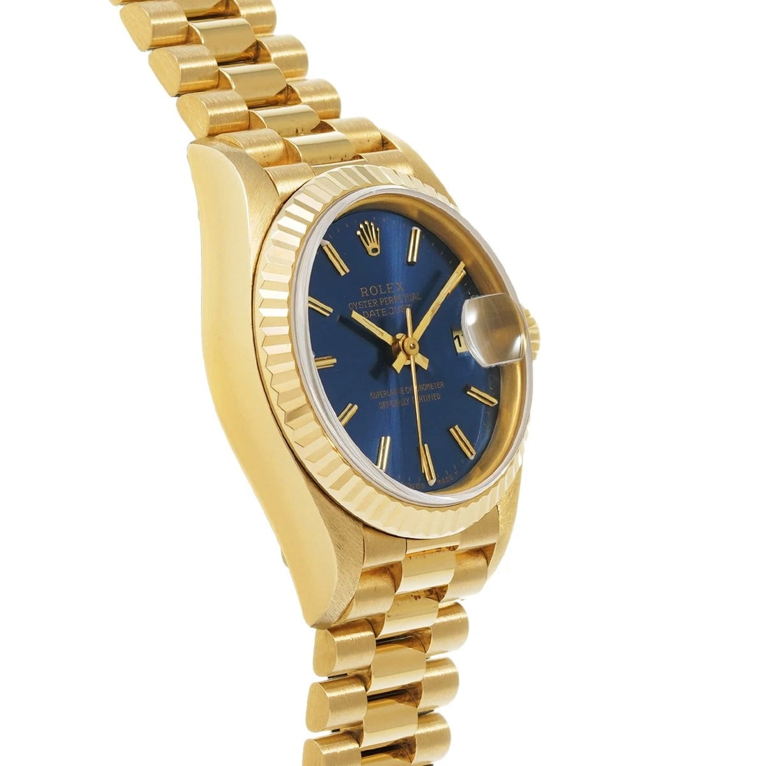 ROLEX DATEJUST BLUE WATCH - 3