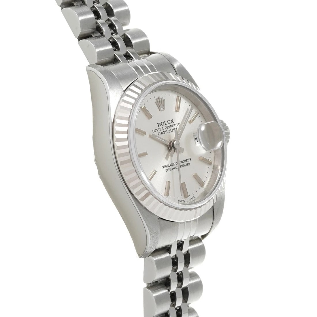 ROLEX DATEJUST SILVER WATCH - 3