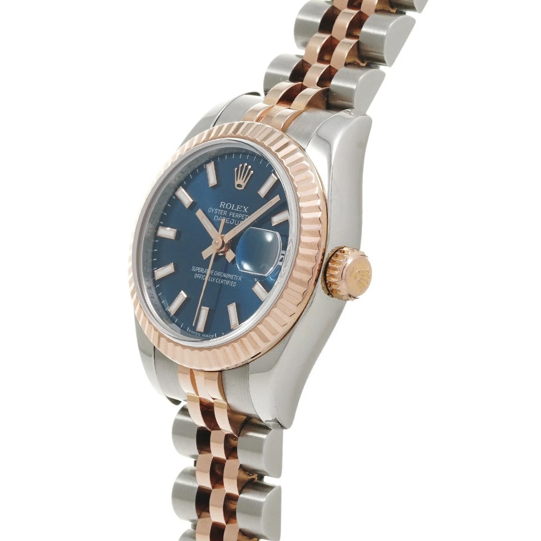 ROLEX DATEJUST BLUE WATCH - 2