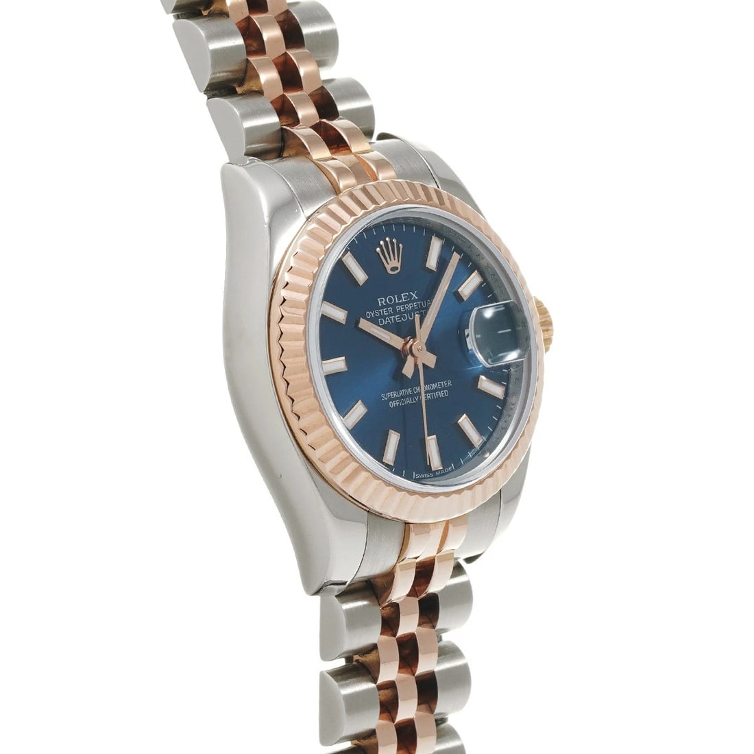 ROLEX DATEJUST BLUE WATCH - 3