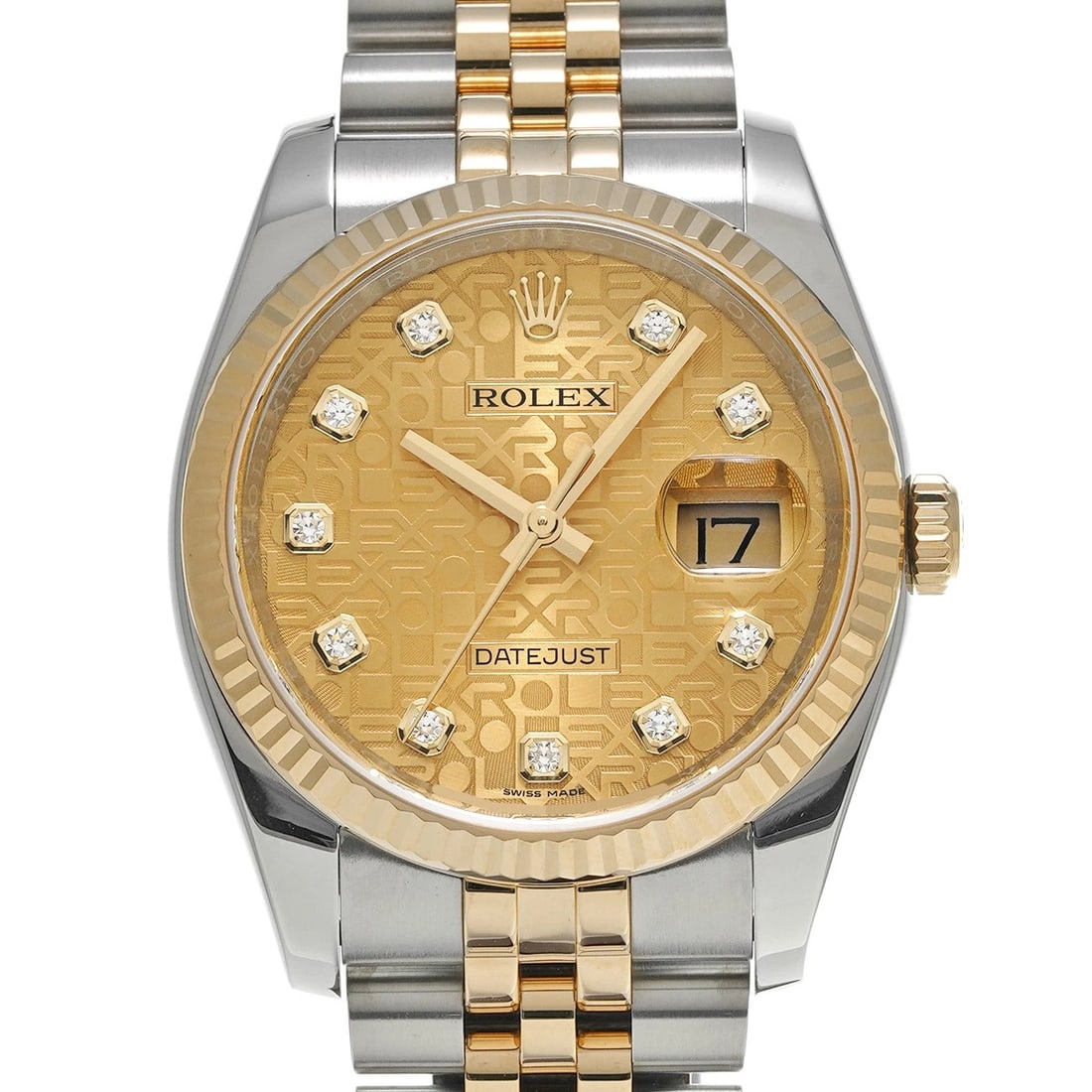 ROLEX DATEJUST CHAMPAGNE COMPUTER/DIAMOND WATCH: ROLEX Datejust Champagne computer/diamond Watch Brand: ROLEX Type/Style: Wristwatch Material: Band Material Stainless steel/Yellow Gold, Case Material Stainless steel Color: Dial Color Champagne