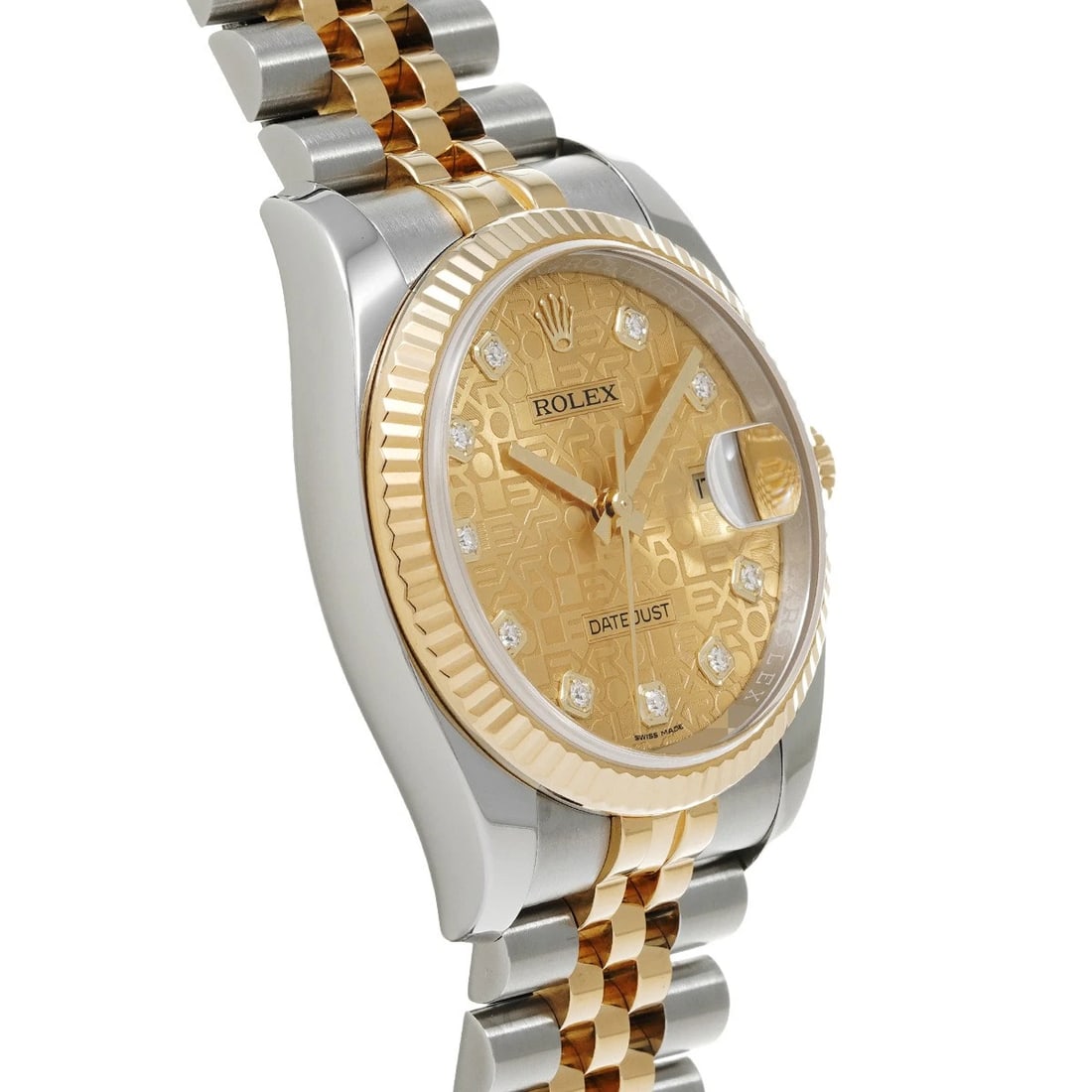 ROLEX DATEJUST CHAMPAGNE COMPUTER/DIAMOND WATCH - 3