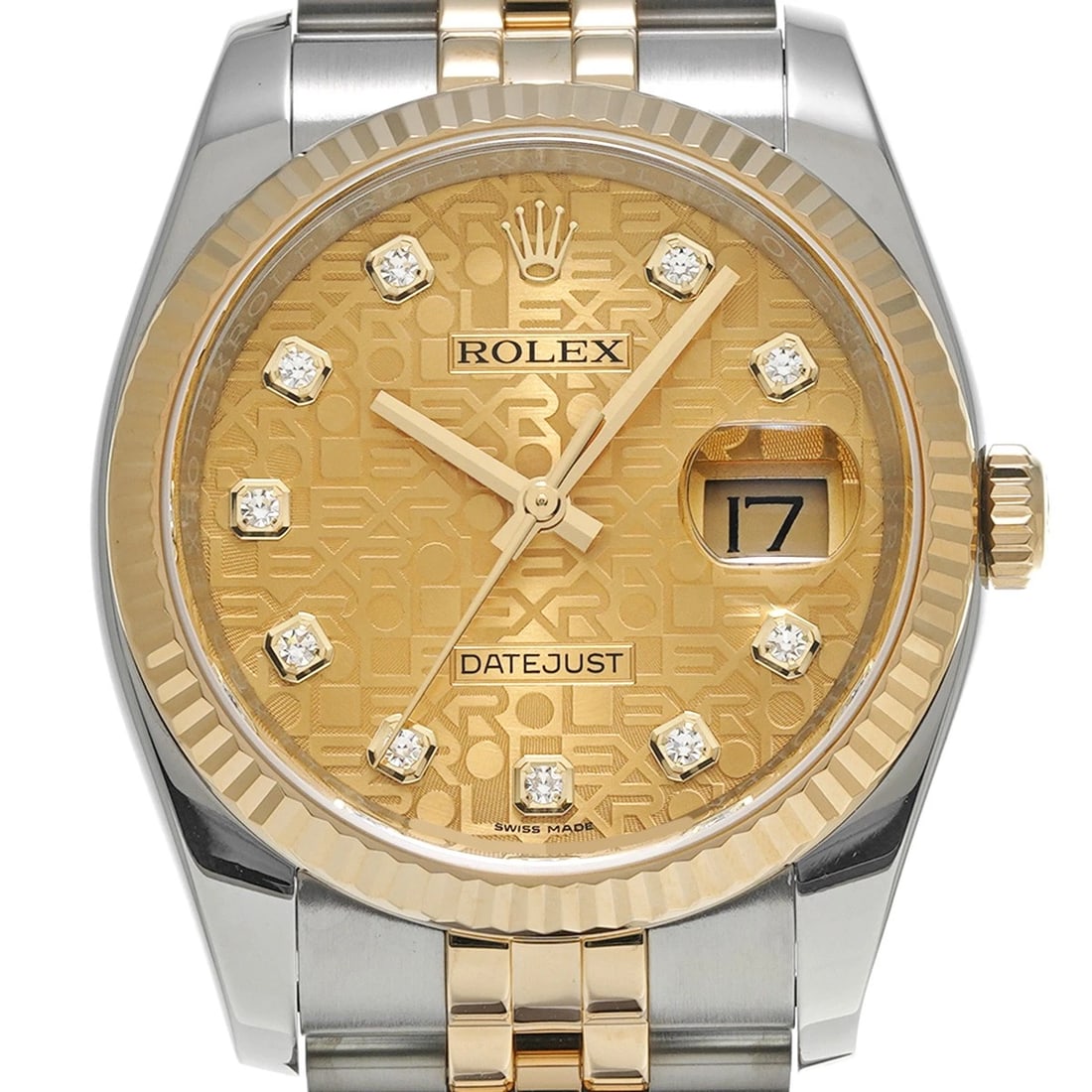 ROLEX DATEJUST CHAMPAGNE COMPUTER/DIAMOND WATCH - 4