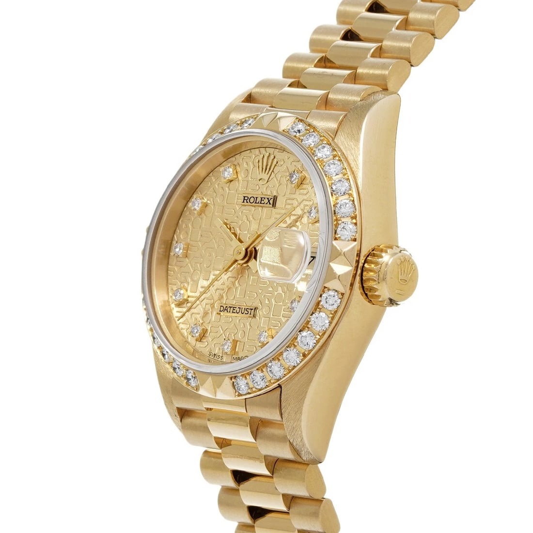 ROLEX DATEJUST CHAMPAGNE COMPUTER/DIAMOND WATCH - 2