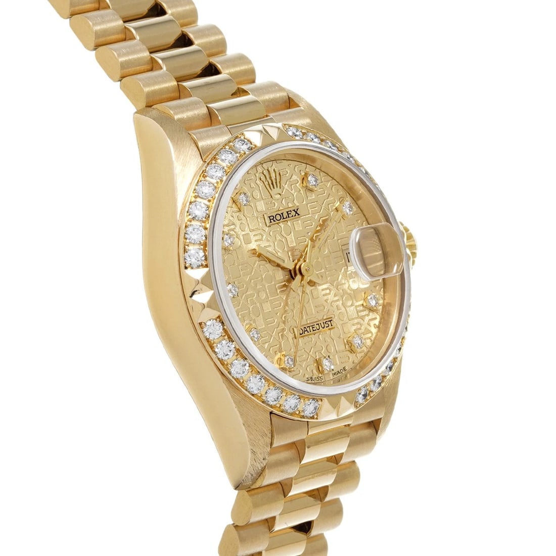 ROLEX DATEJUST CHAMPAGNE COMPUTER/DIAMOND WATCH - 3