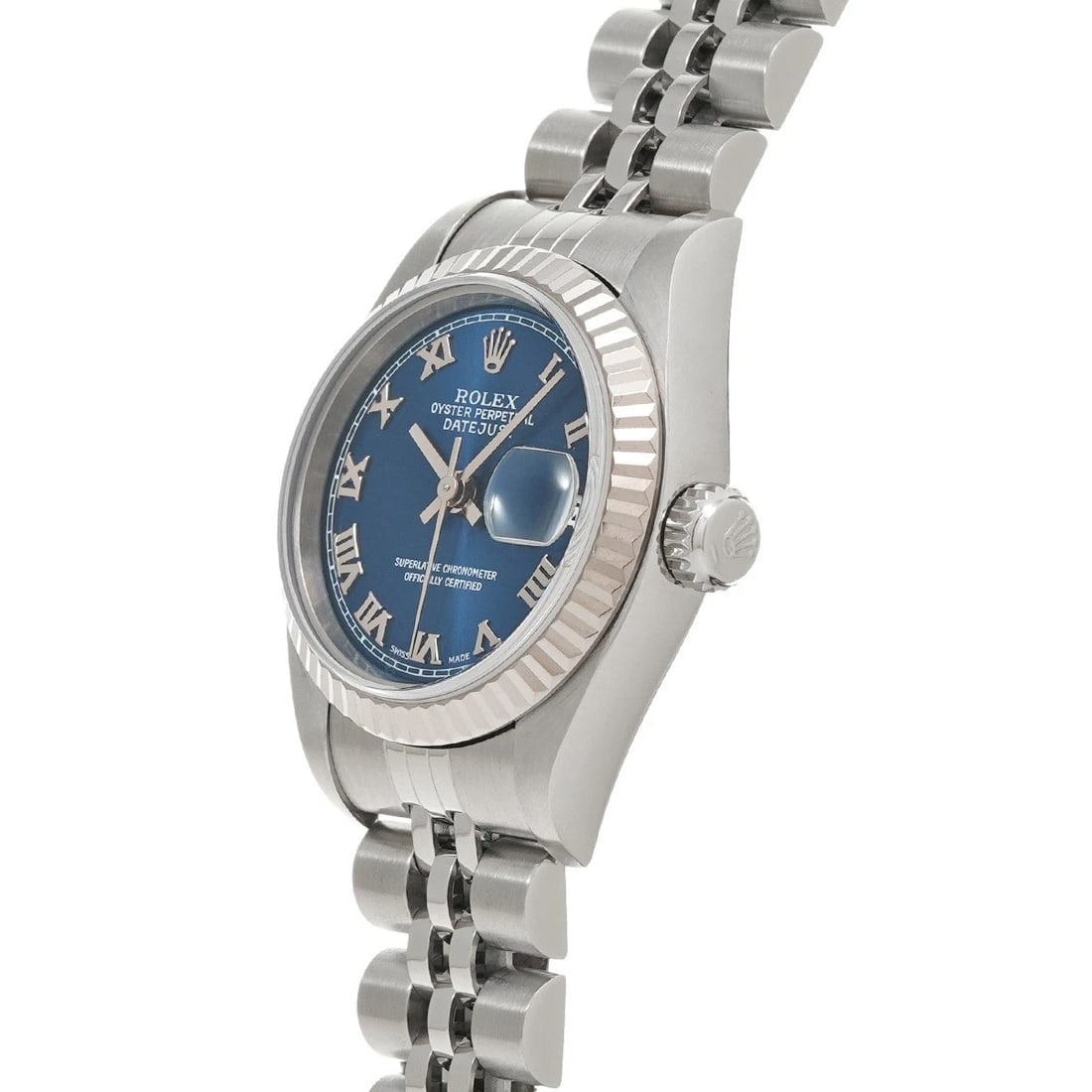 ROLEX DATEJUST BLUE WATCH - 2