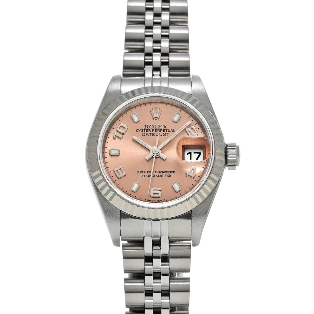 ROLEX DATEJUST PINK WATCH: ROLEX Datejust pink Watch Brand: ROLEX Type/Style: Wristwatch Material: Band Material Stainless steel, Case Material Stainless steel Color: Dial Color pink Size: Case Size H/about 26mm W/about 26mm D/
