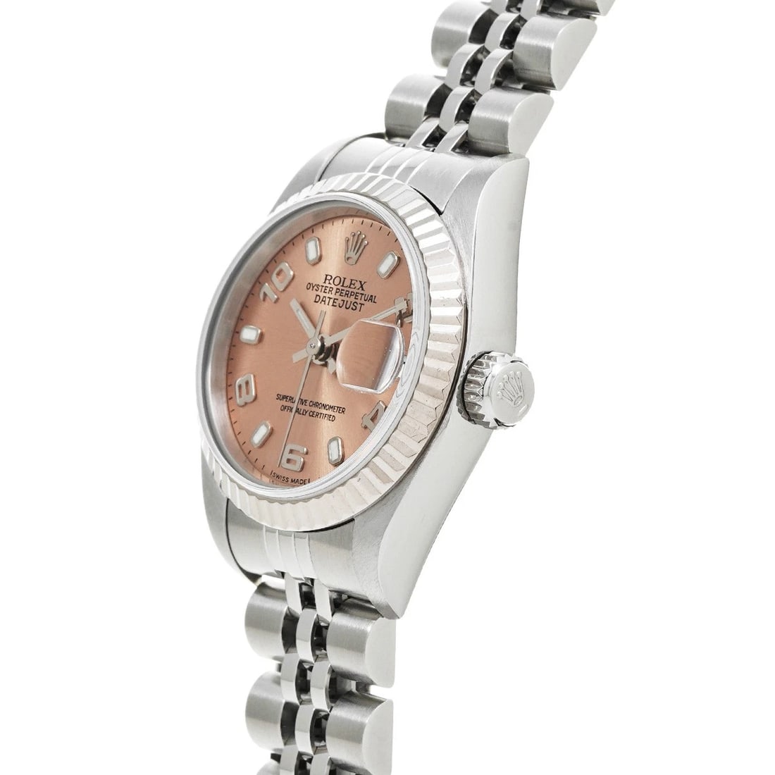 ROLEX DATEJUST PINK WATCH - 2