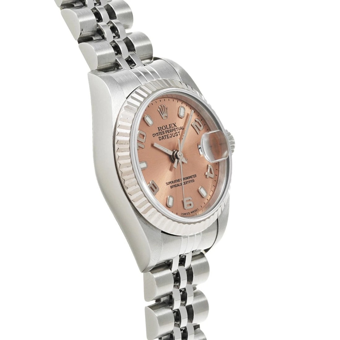 ROLEX DATEJUST PINK WATCH - 3